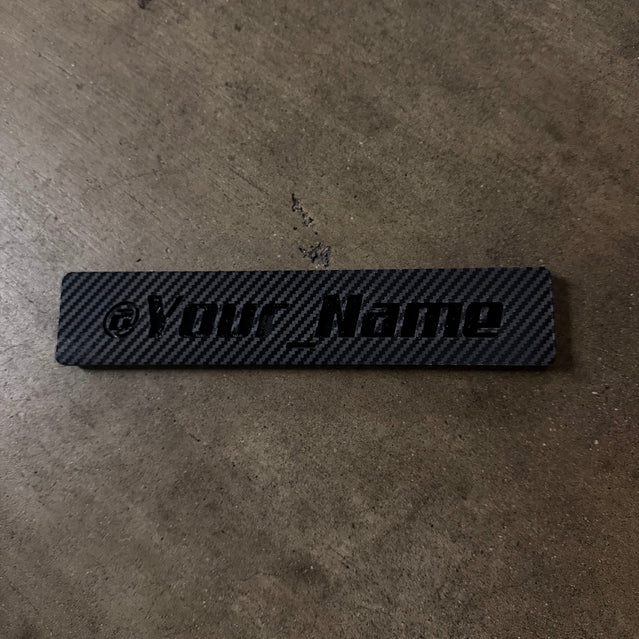PhantomTag- Customizable Name Plate for PhantomPlate