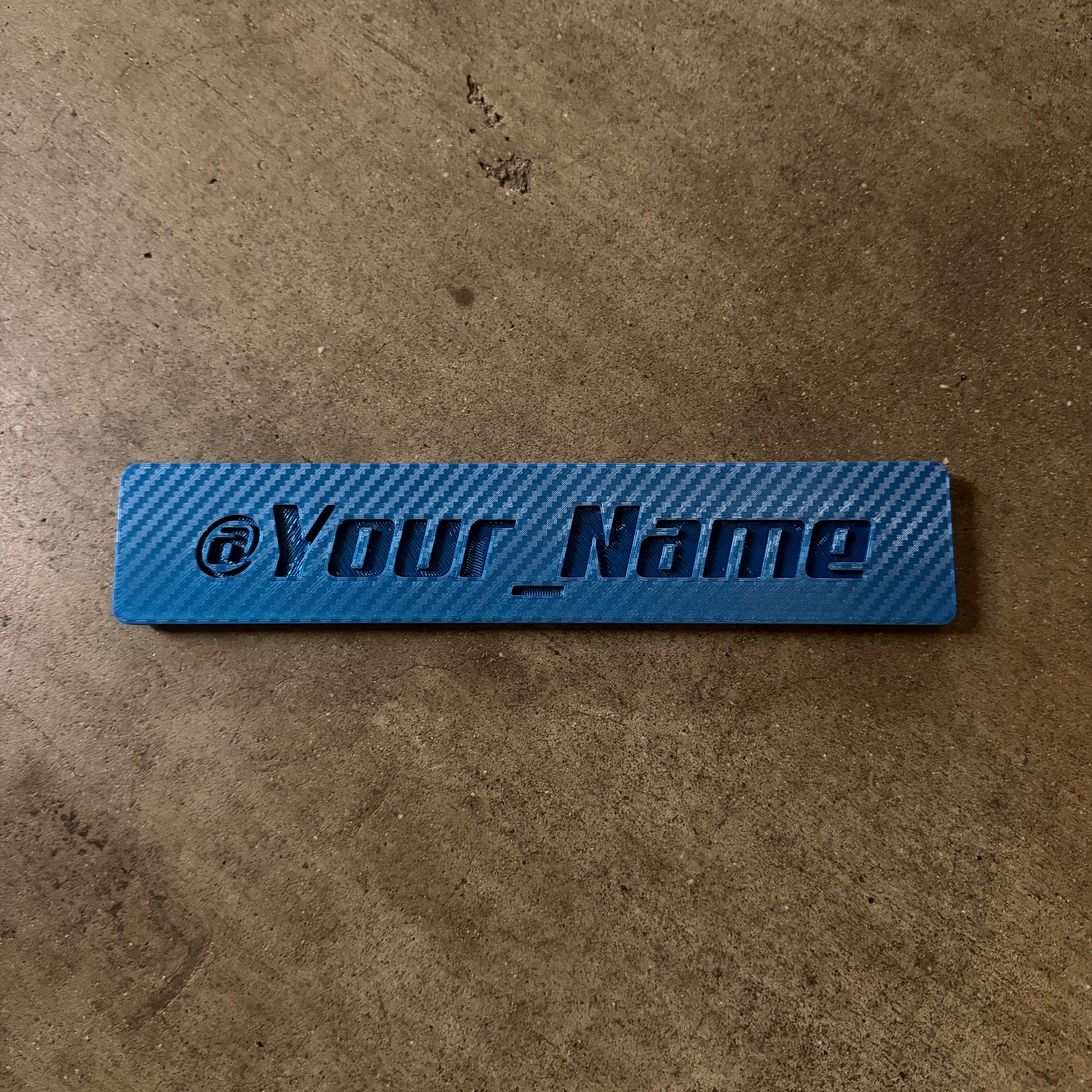 PhantomTag- Customizable Name Plate for PhantomPlate