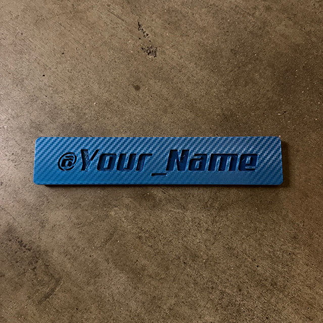 PhantomTag- Customizable Name Plate for PhantomPlate