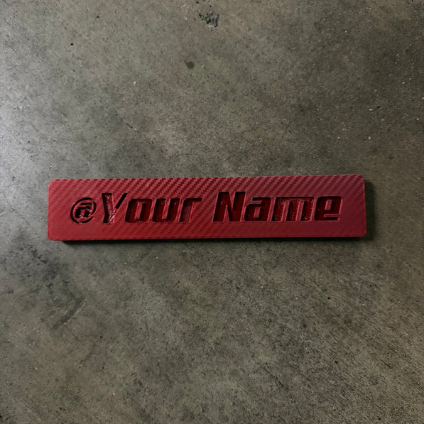 PhantomTag- Customizable Name Plate for PhantomPlate