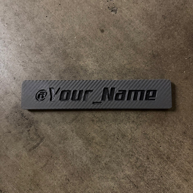 PhantomTag- Customizable Name Plate for PhantomPlate