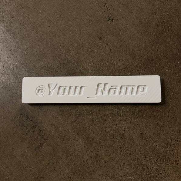 PhantomTag- Customizable Name Plate for PhantomPlate