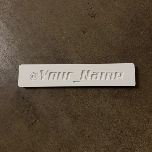 PhantomTag- Customizable Name Plate for PhantomPlate