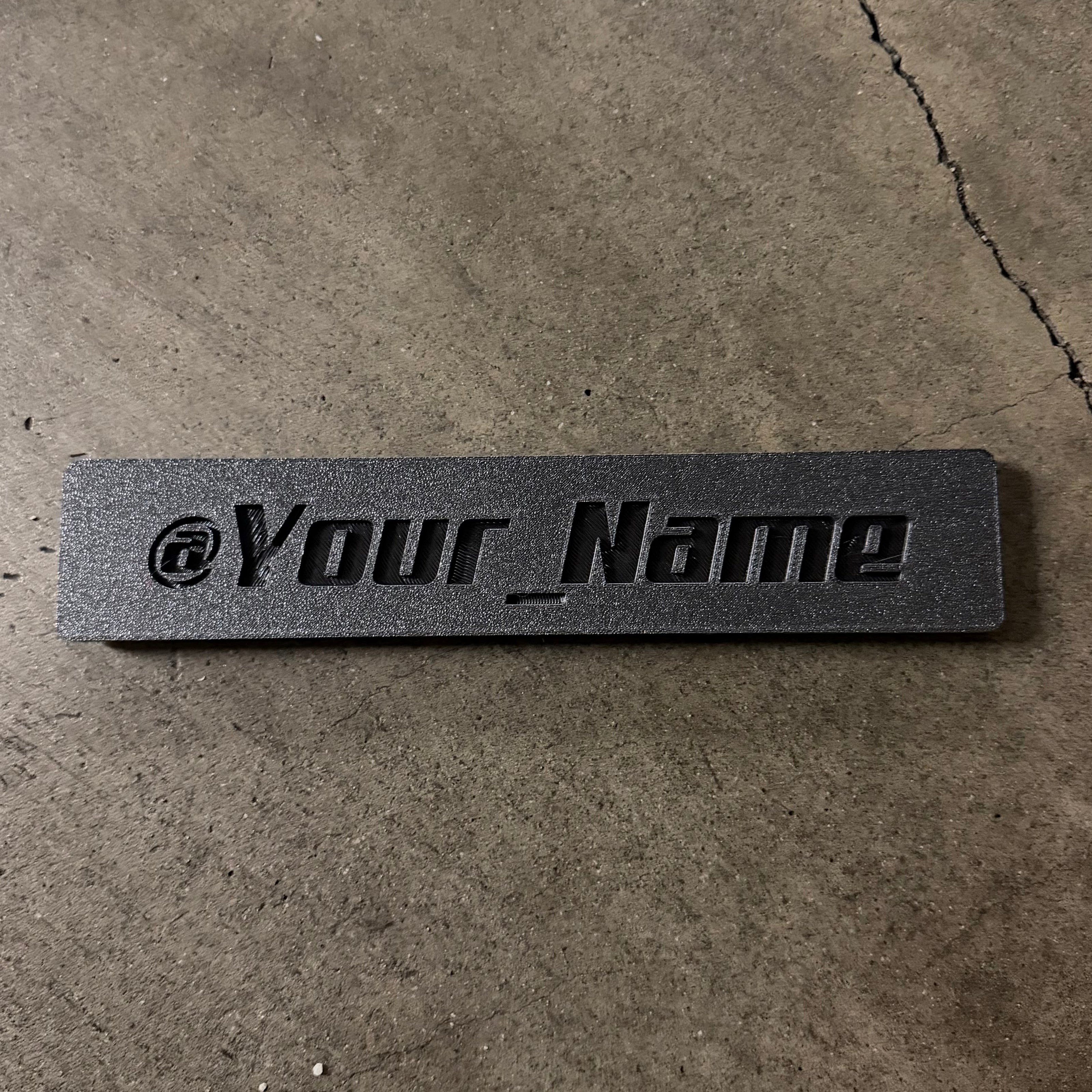 PhantomTag- Customizable Name Plate for PhantomPlate