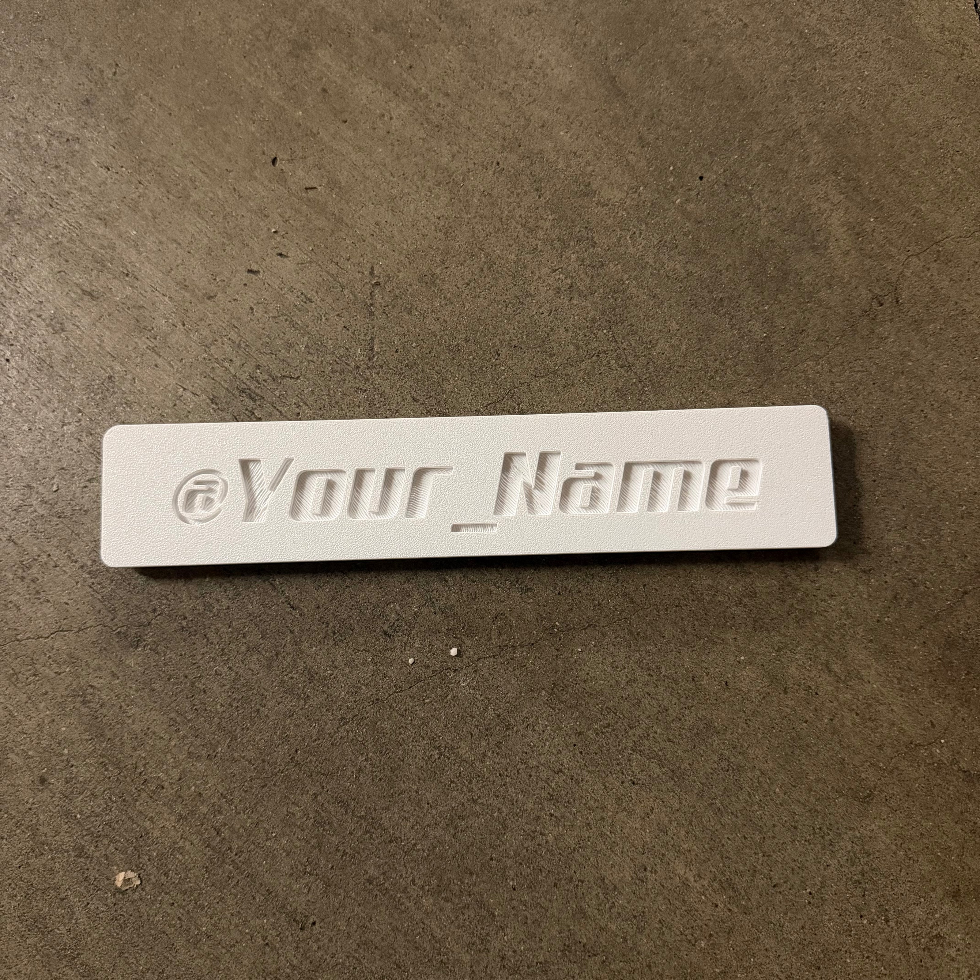PhantomTag- Customizable Name Plate for PhantomPlate