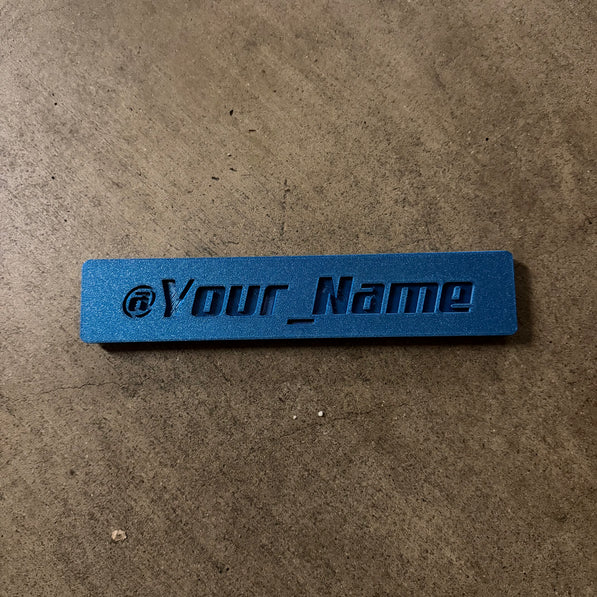 PhantomTag- Customizable Name Plate for PhantomPlate