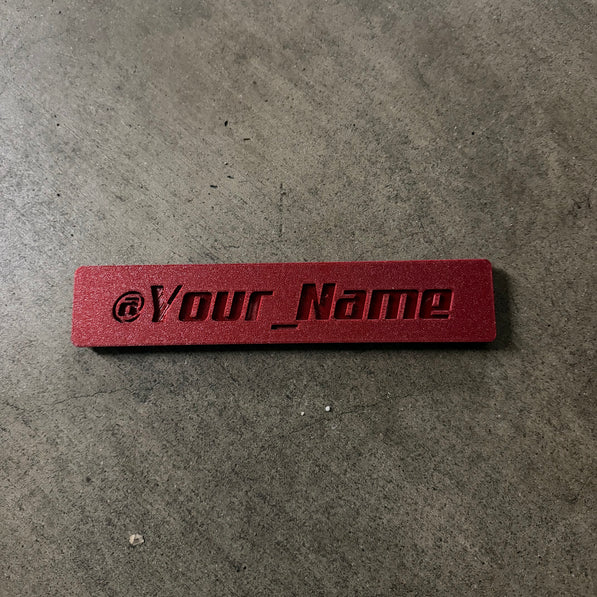 PhantomTag- Customizable Name Plate for PhantomPlate