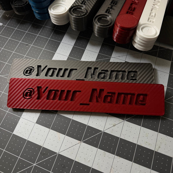 PhantomTag- Customizable Name Plate for PhantomPlate
