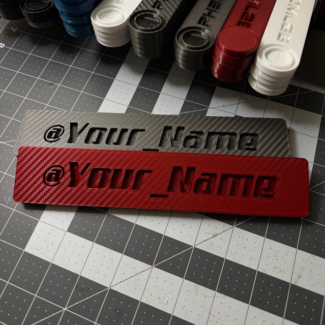 PhantomTag- Customizable Name Plate for PhantomPlate